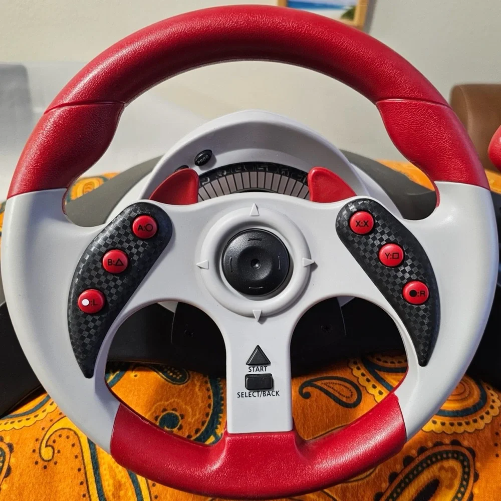 MadCatz MC2 Racing Wheel & Pedals for 1ST-Gen XBox, PS1, GameCube - EUC, TESTED